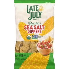 Late July Sea Salt Dippers bag front ready for dipping