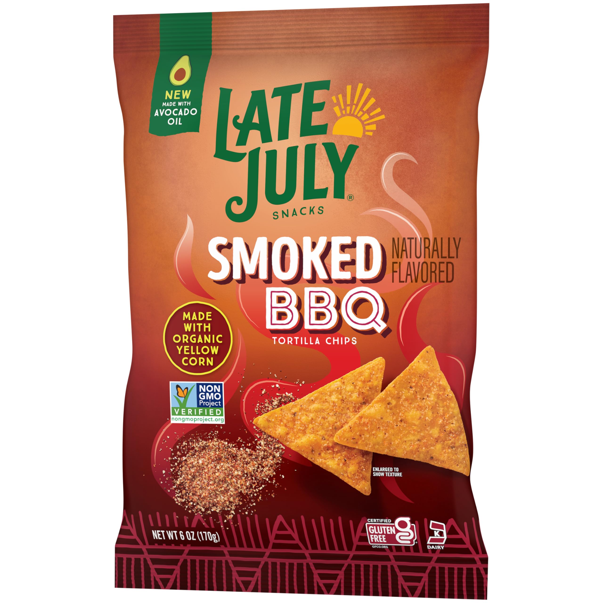 Late July Snack plate with chips, perfect for on-the-go snacking.