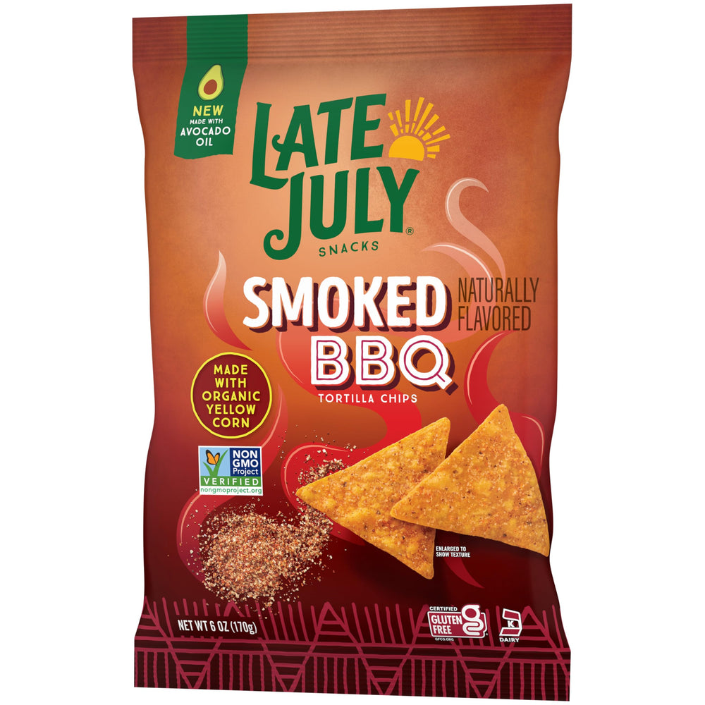Late July Snack plate with chips, perfect for on-the-go snacking.