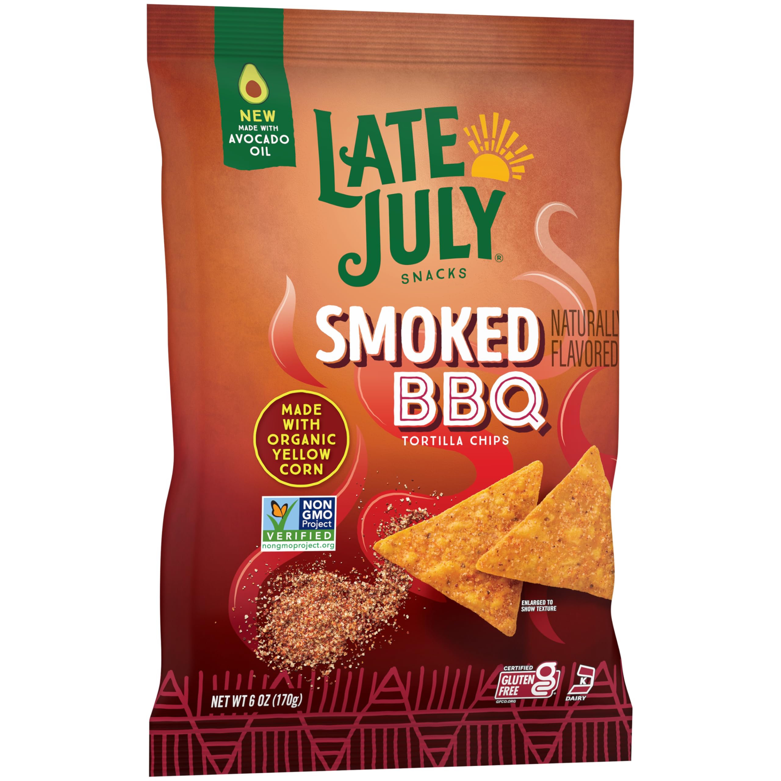 Late July Tortilla chips with salsa dip, ready for entertaining.