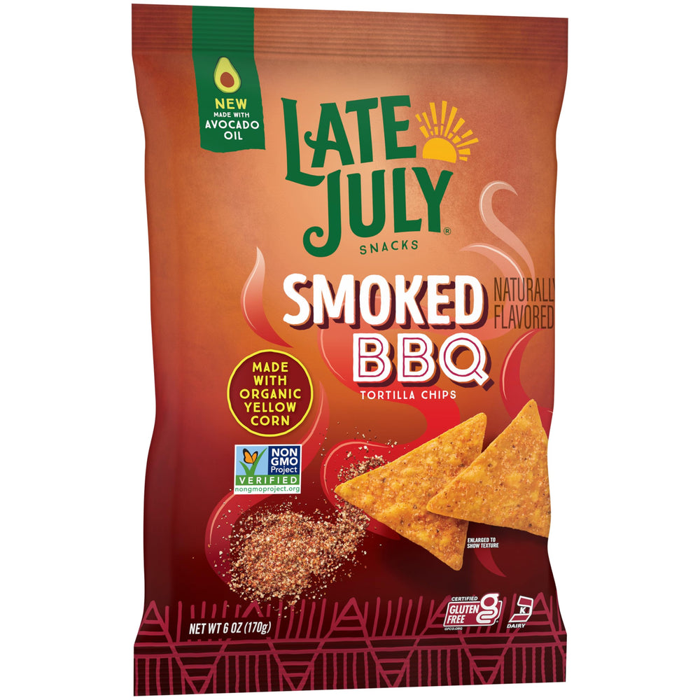 Late July Tortilla chips with salsa dip, ready for entertaining.