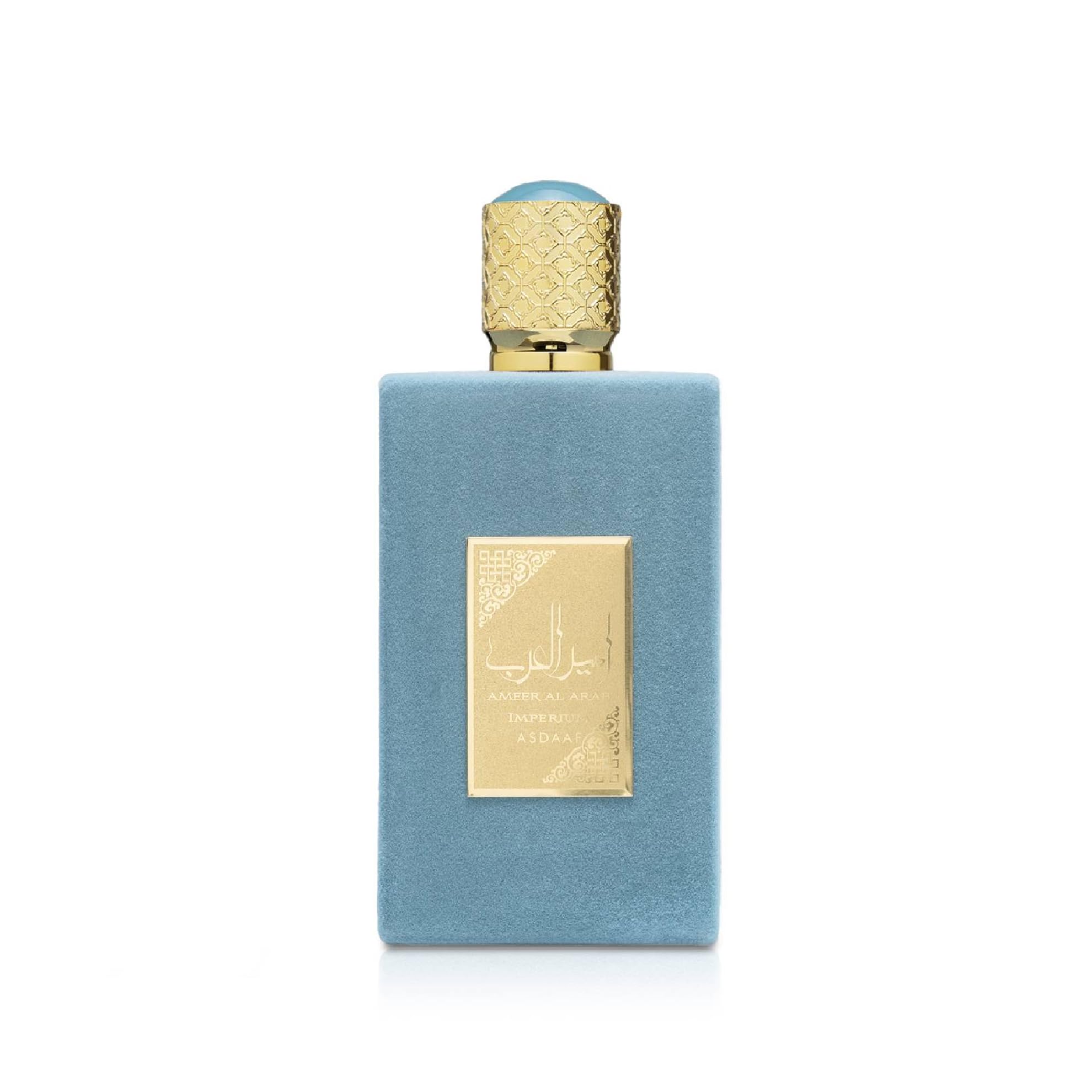 Lattafa Ameer Al Arab Imperium bottle-front view hints at a fresh citrus opening