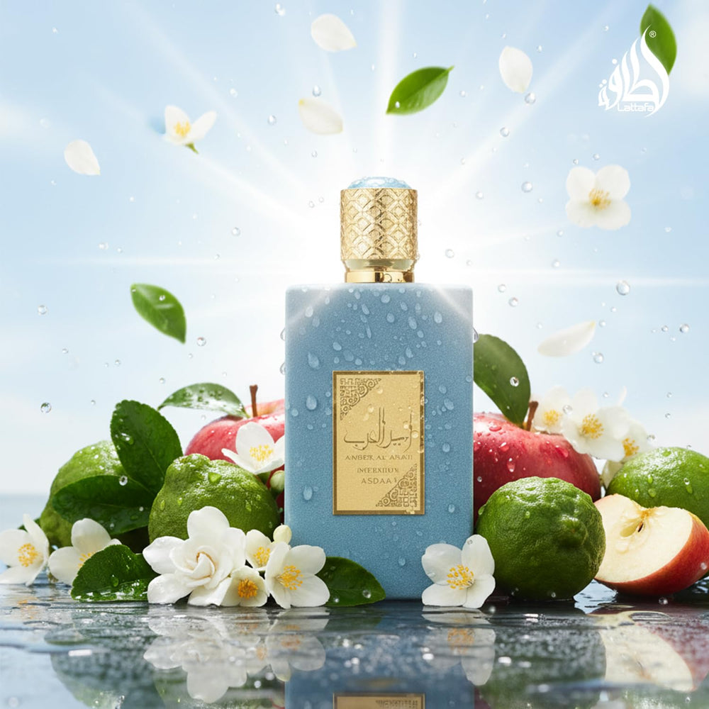 Lattafa Ameer Al Arab Imperium box-back explains fragrance notes at a glance