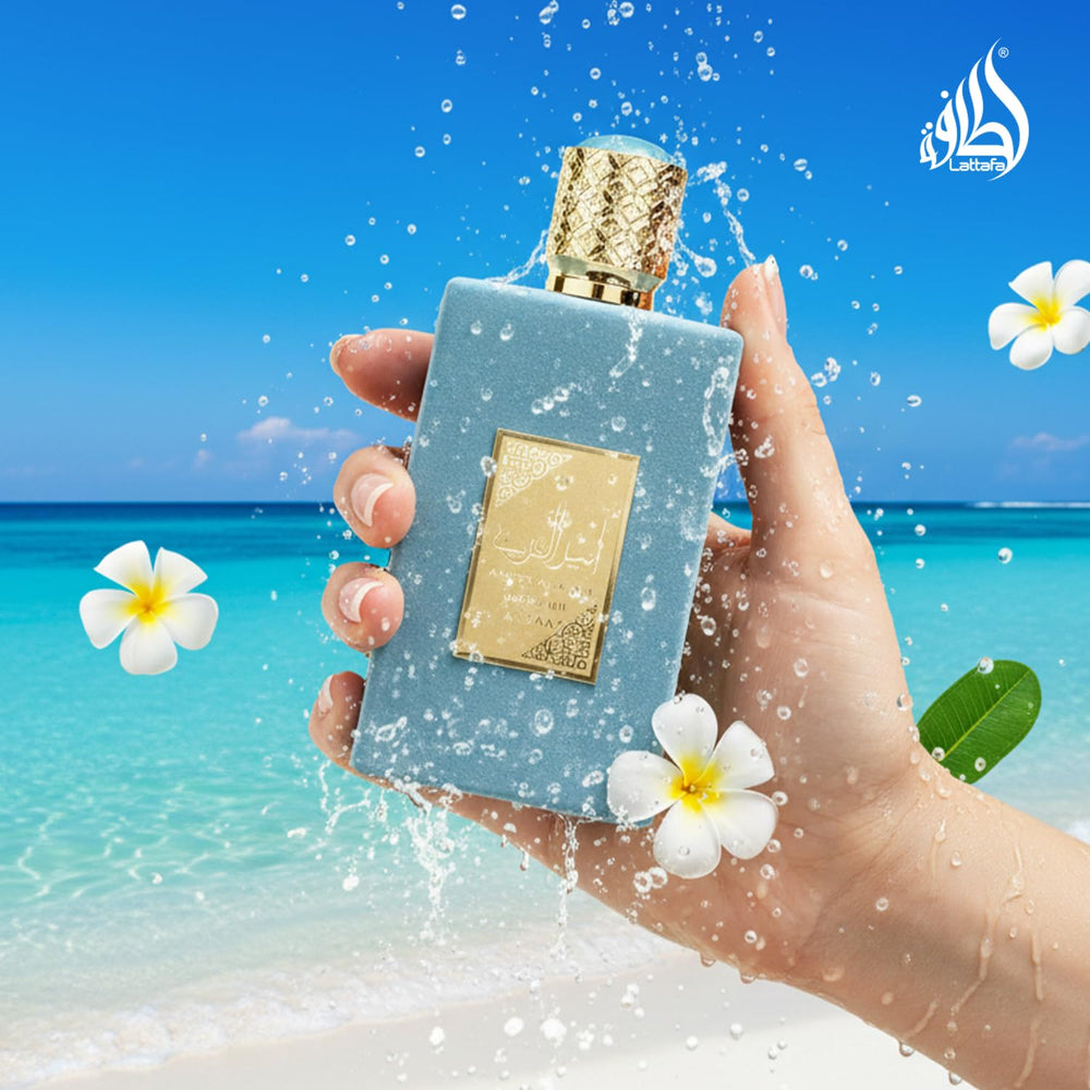 Lattafa Ameer Al Arab Imperium swatch card hints at scent family