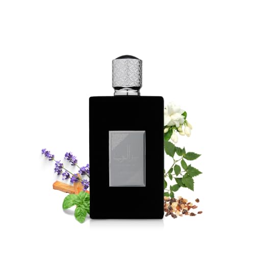 Lattafa Asdaaf Ameer Al Arab packaging box showcasing premium fragrance quality.