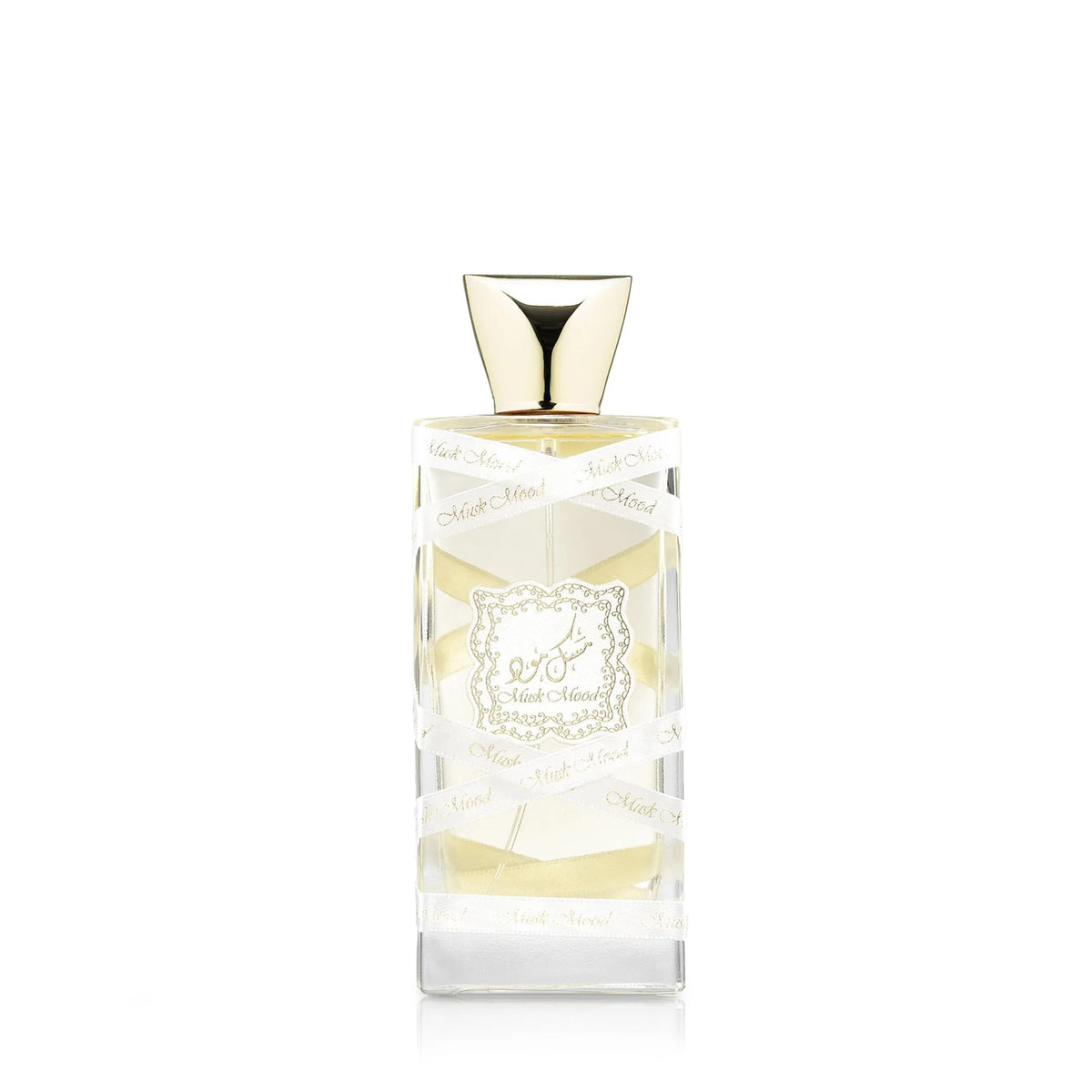Lattafa Musk Mood bottle front, ideal for everyday unisex wear.