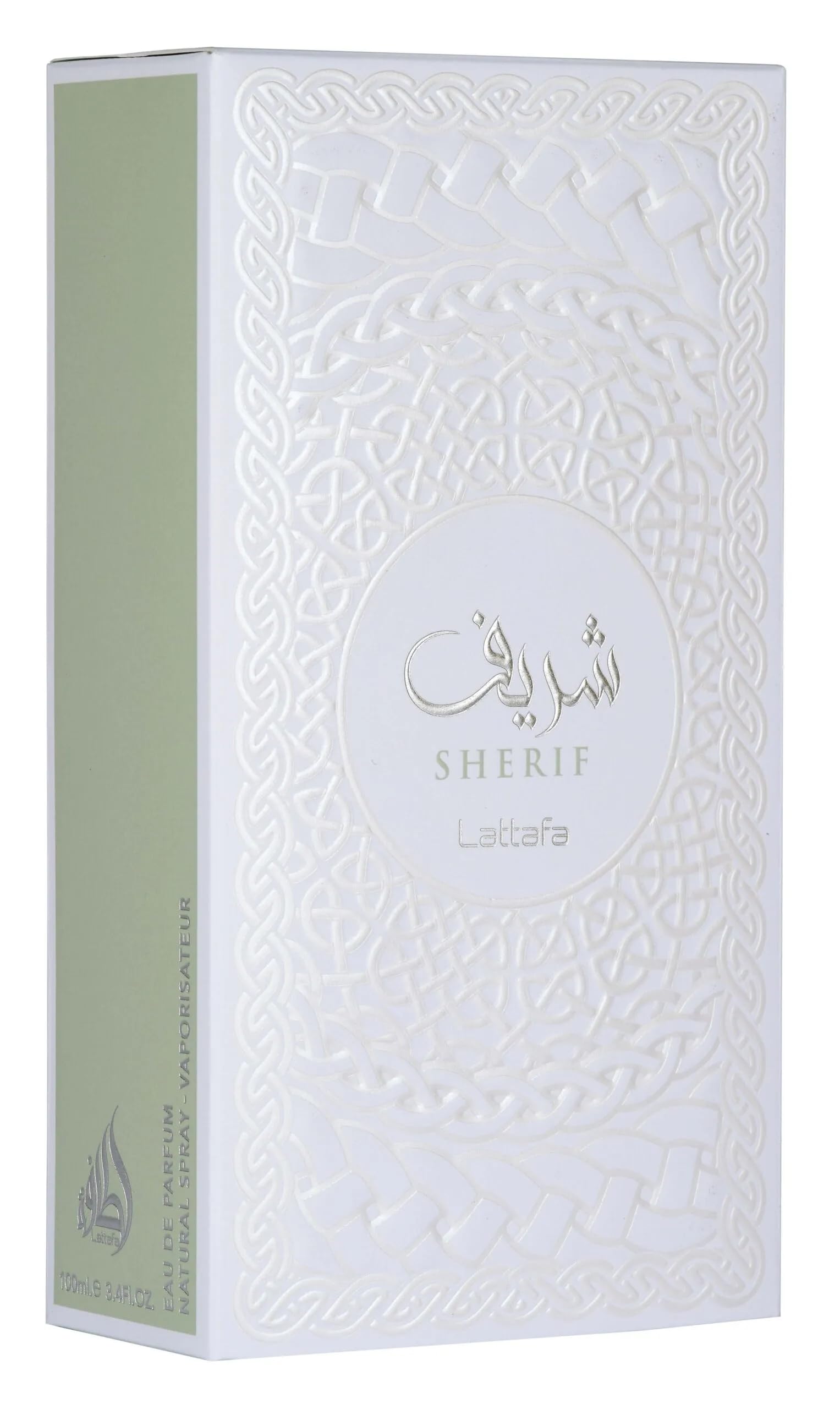 Lattafa Sherif base notes close-up evokes warm, long-lasting scent