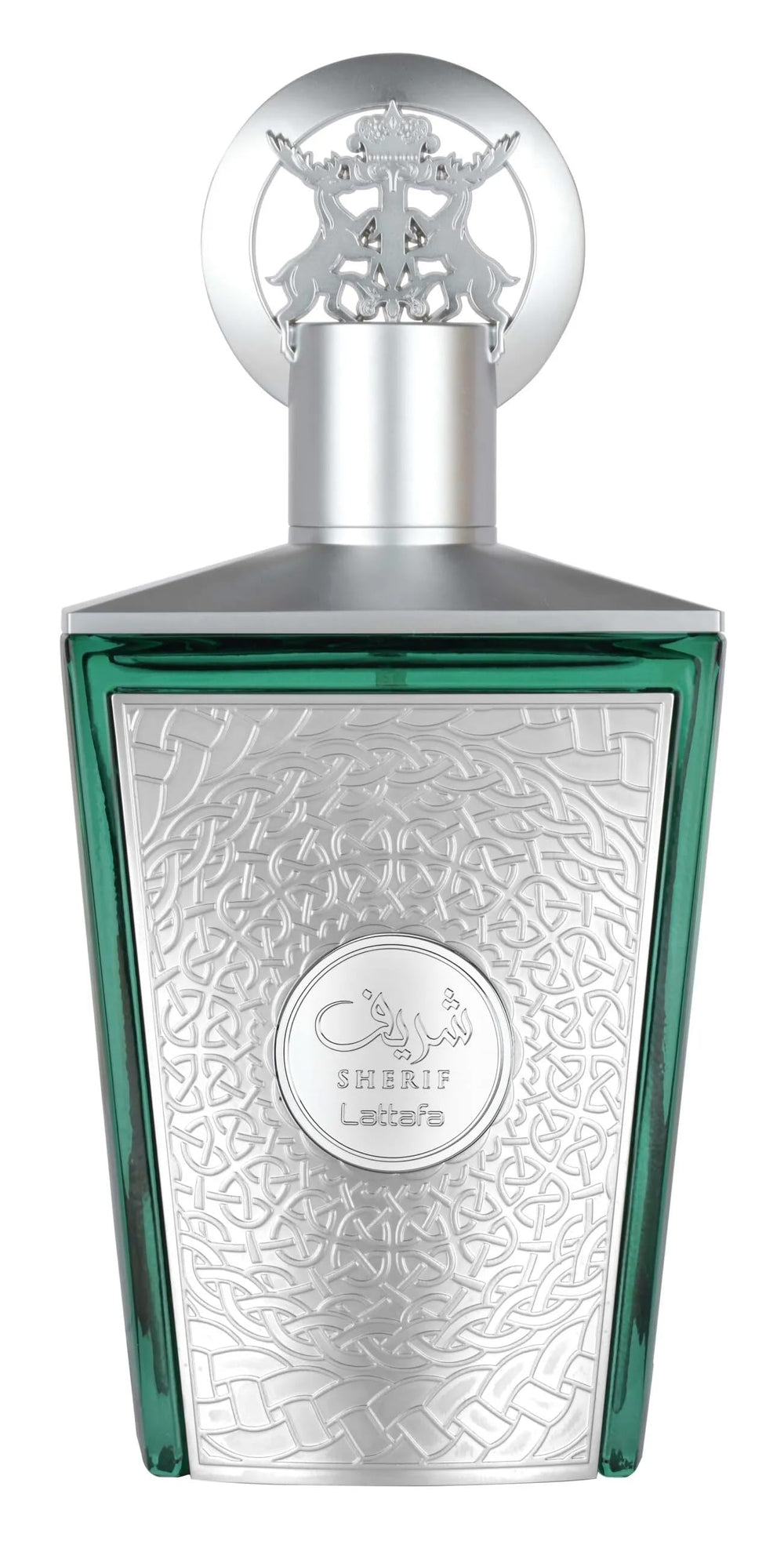 Lattafa Sherif bottle front shows elegant design for daily premium wear