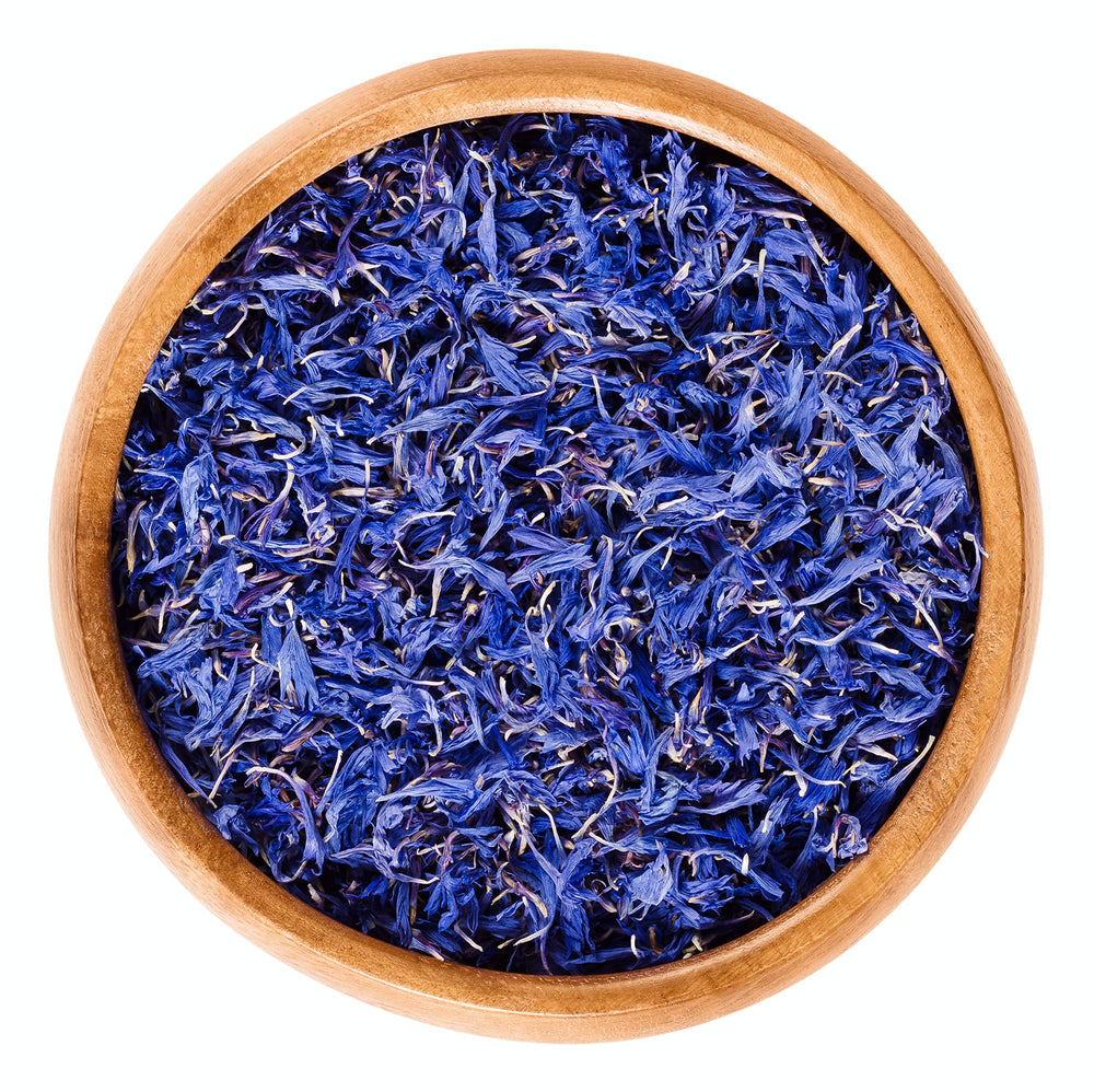 LattePowder cornflower petals topping for cupcakes and lattes creates a striking finish