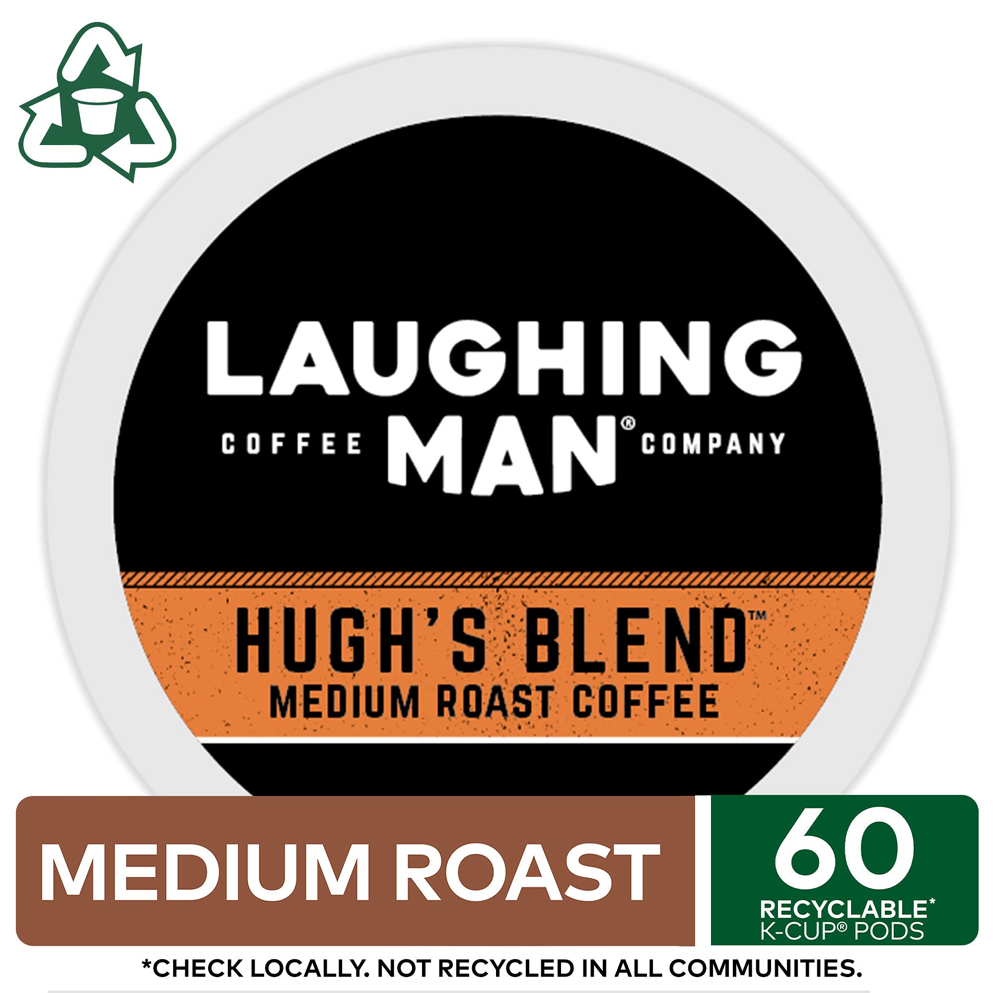 Laughing Man Hugh's Blend origin map highlights South American sourcing.