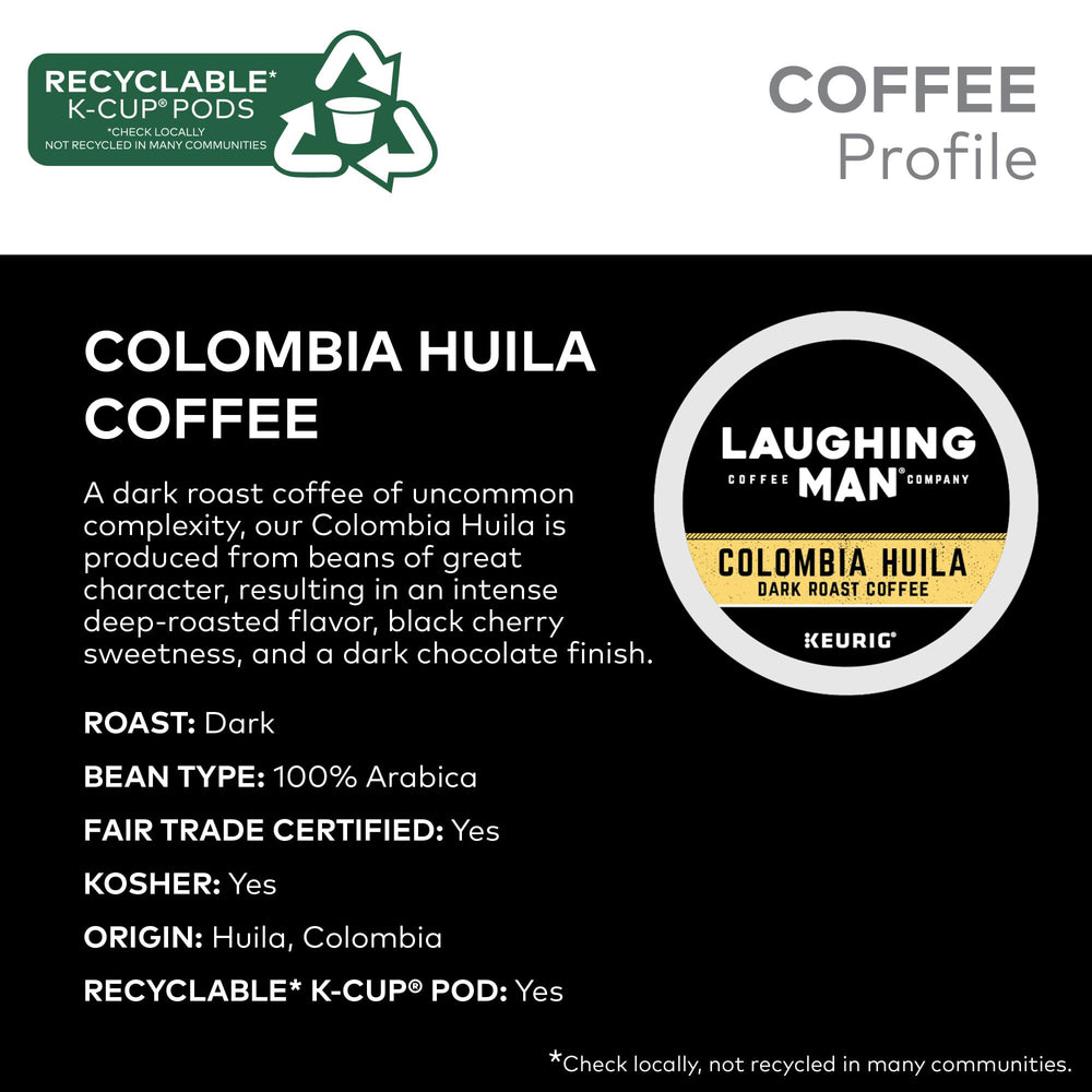 Keurig-compatible Laughing Man pods deliver reliable brews with convenience and consistent flavor.