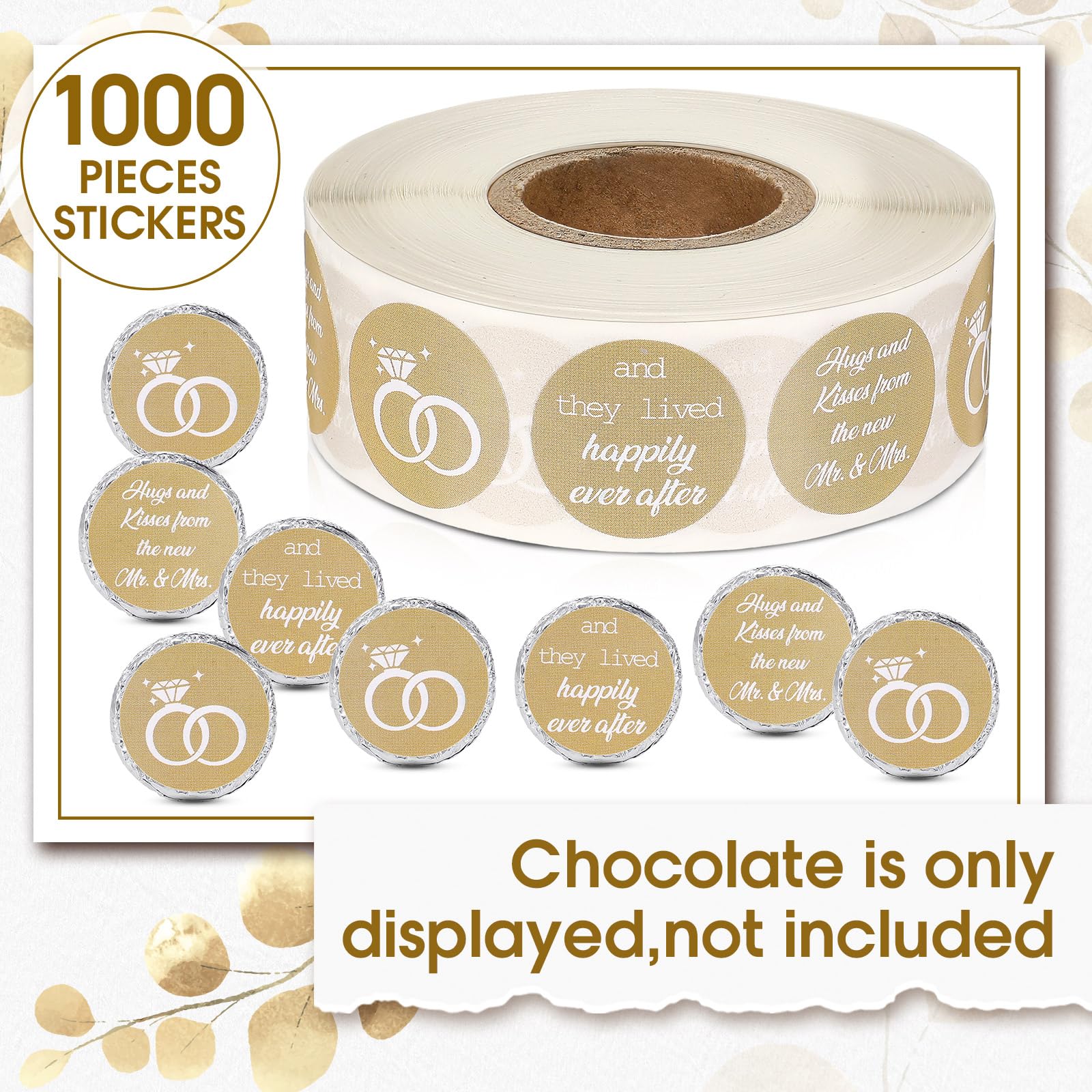 Laumoi 1000-count roll simplifies decorating desserts, gifts, and invitations