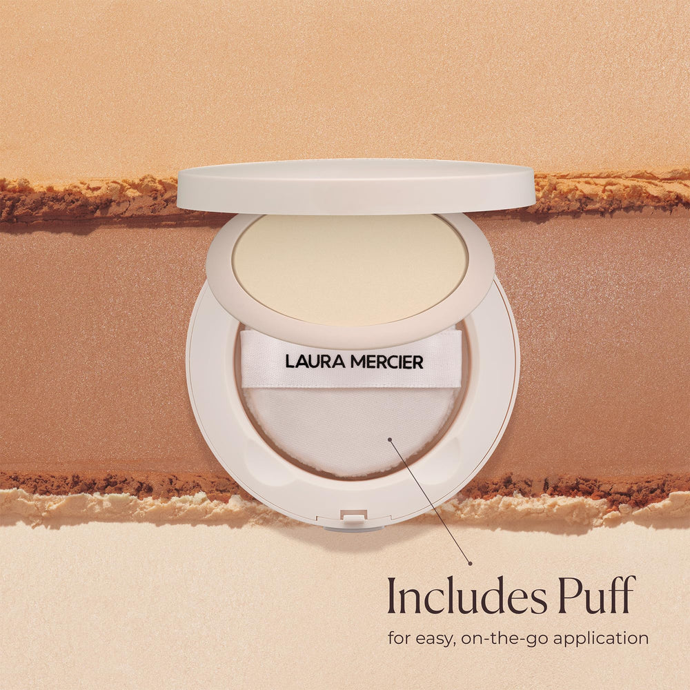 Laura Mercier pore-blurring powder smooths skin texture.