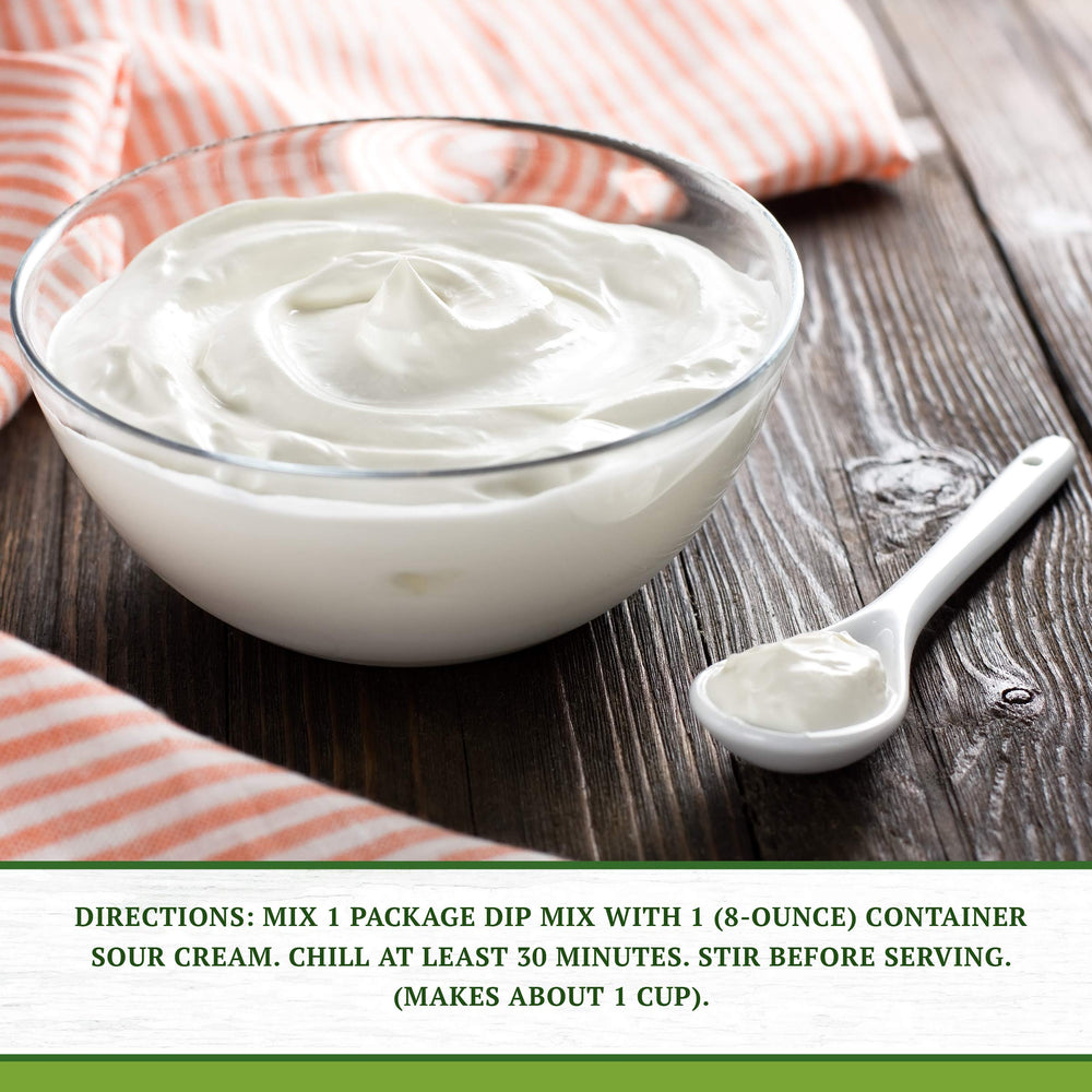 Laura Scudder's Green Onion Dip Mix with fresh vegetables for tasty dips.