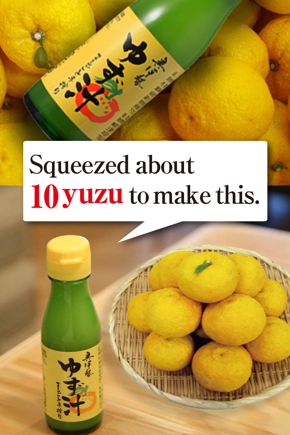 LAUSAC Organic Yuzu Juice glass serve displaying bright color and aroma