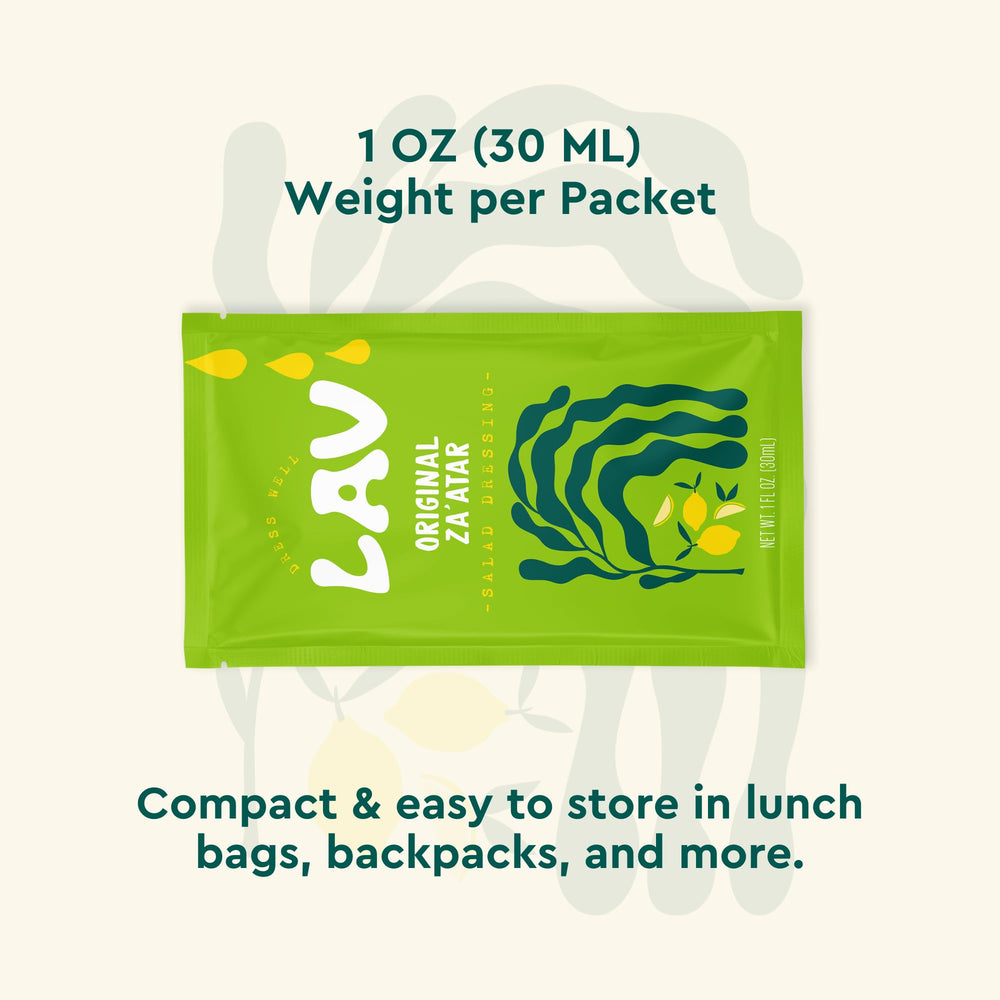 Lav Dress Well versatile dressings enhance marinades, bowls, and veggie plates.