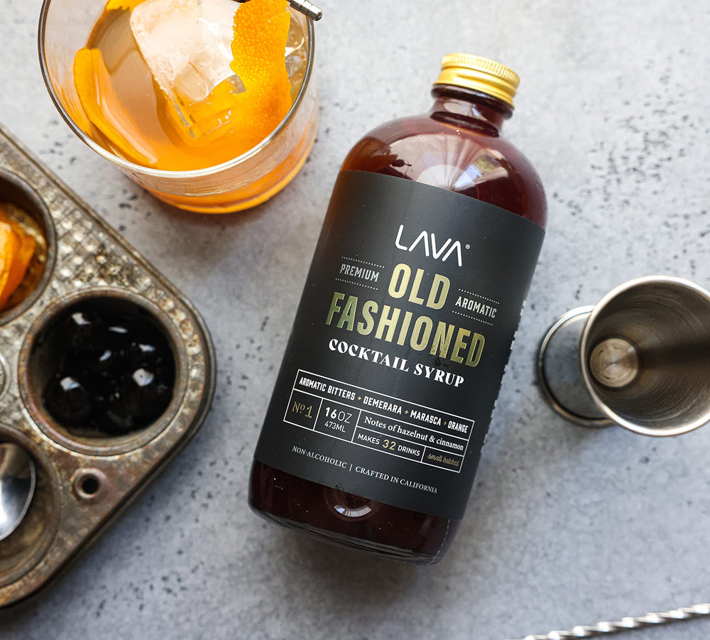LAVA ready to use old fashioned setup invites effortless whiskey based cocktails
