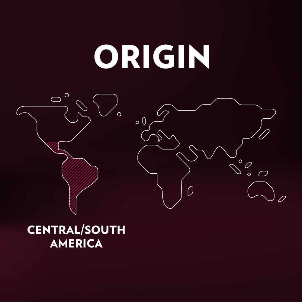 Lavazza aroma closeup highlighting Central and South American origin.