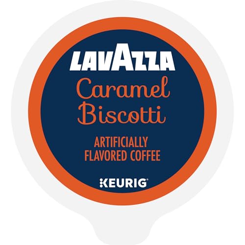 Biscotti-caramel flavor pairings suggesting café-style enjoyment at home.