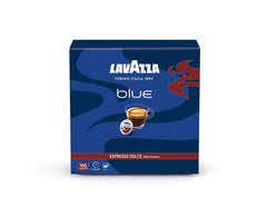 Lavazza BLUE capsules offer a mild, creamy medium roast with caramel notes for a comforting cup.