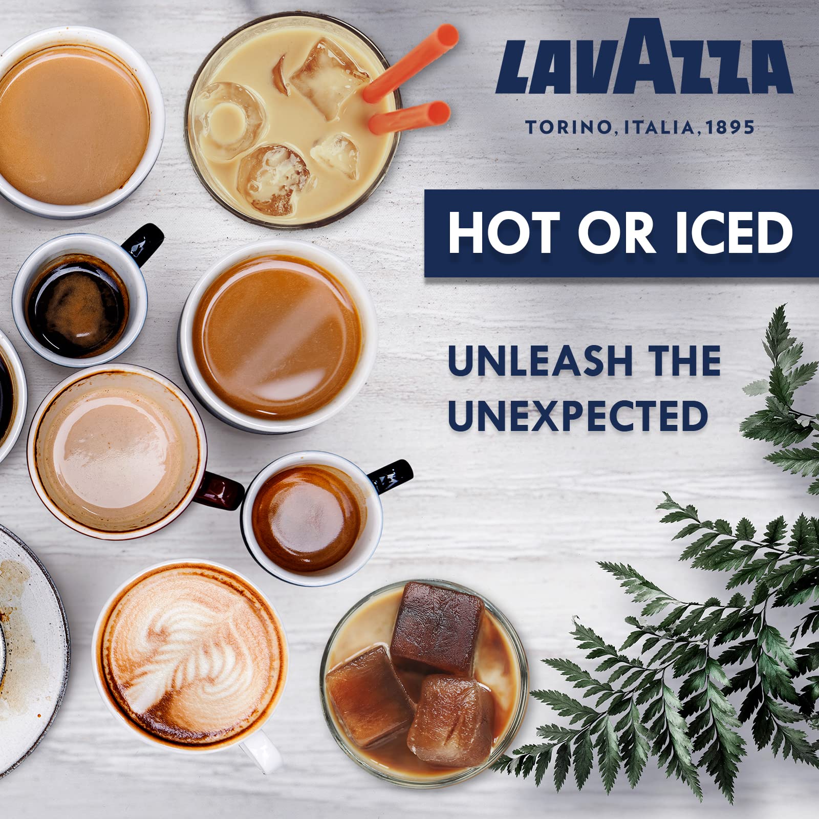 Lavazza Blue cup of espresso with rich crema