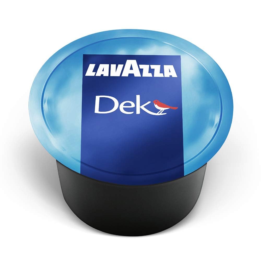 Lavazza BLUE DEK capsules pack shot for quick decaf espresso at home