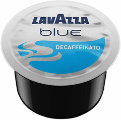 Lavazza BLUE espresso decaffeinato capsules for a smooth, caffeine-free morning ritual.