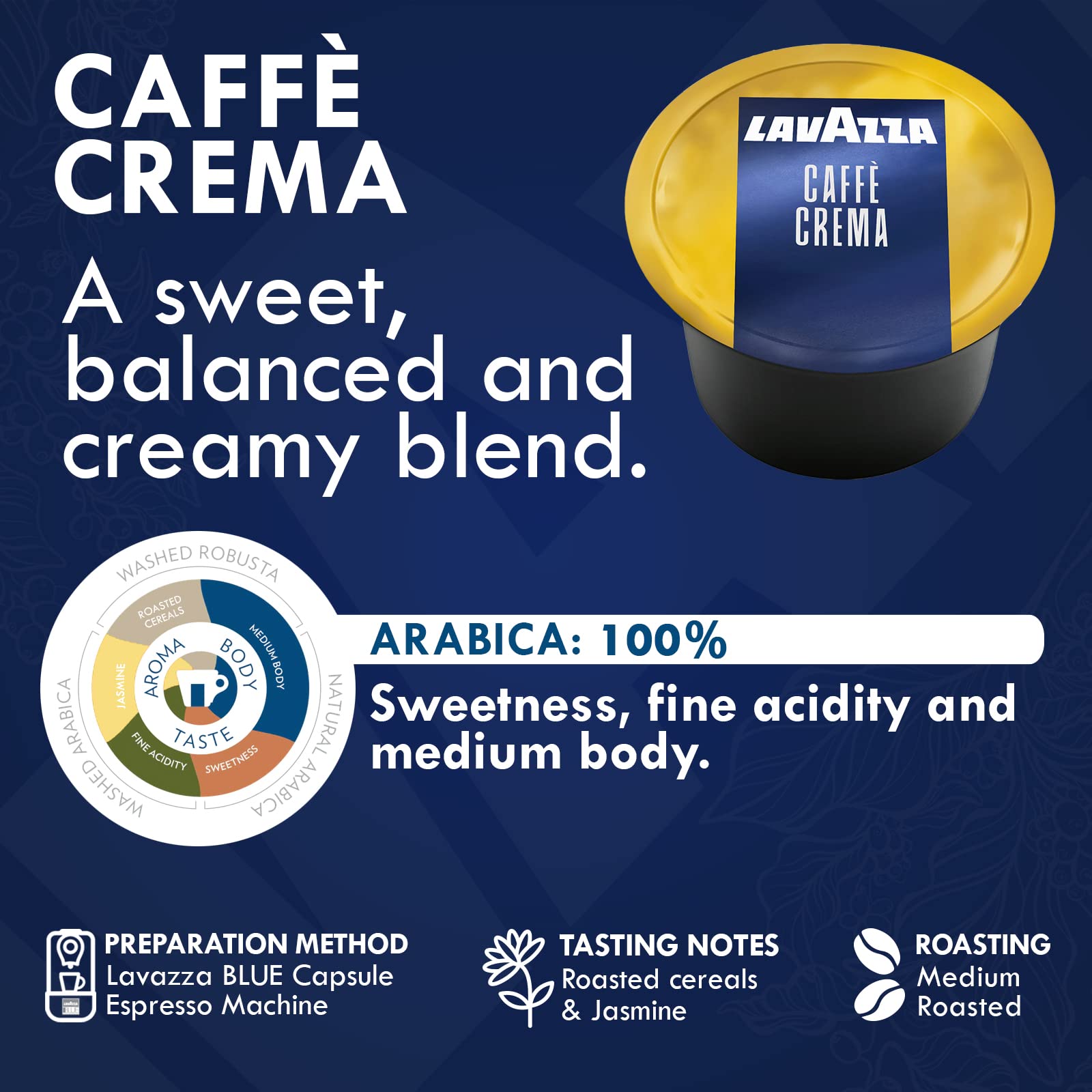 Lavazza Blue Gold Selection pod with a rich, balanced profile