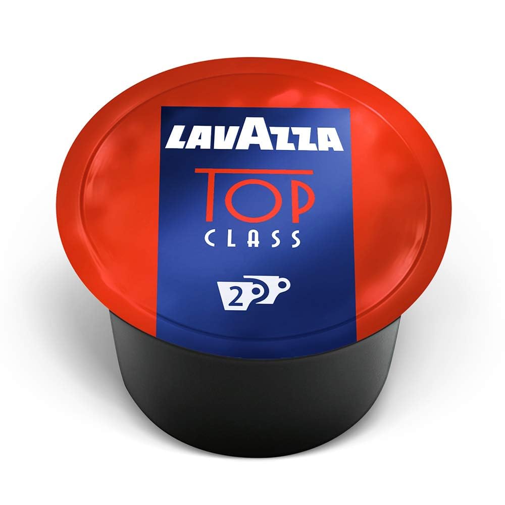 Lavazza Blue Top Class double-shot espresso capsules deliver rich aroma for a robust morning.