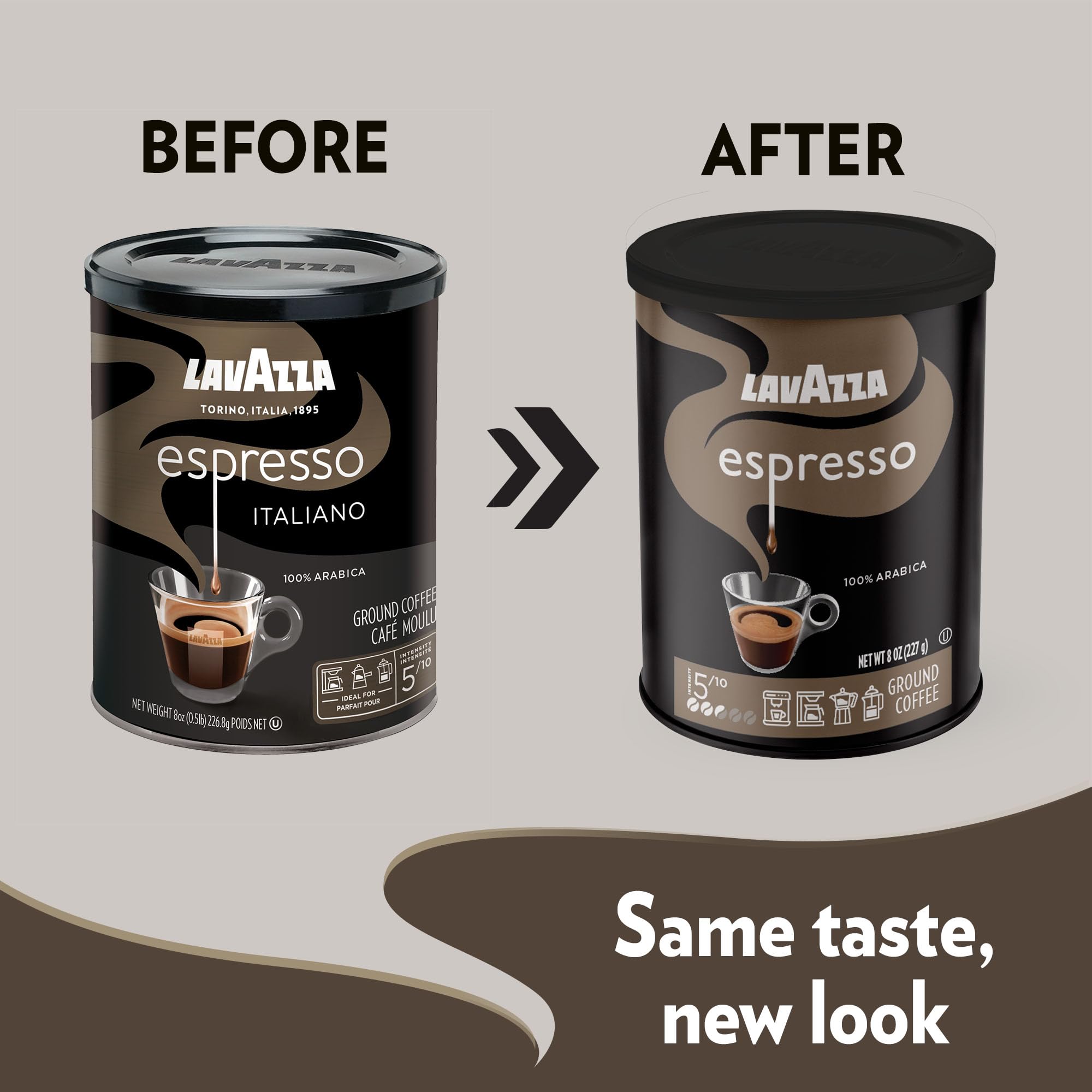 Lavazza kitchen setup with grounds ready for espresso showcases practical everyday use.