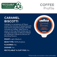 K-Cup pod close-up aligned for consistent Lavazza use with Keurig.