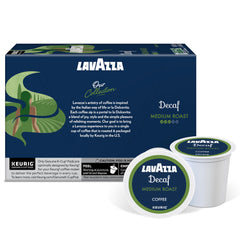 Lavazza Classico Decaf K-Cups uses 100% arabica beans for balanced flavor