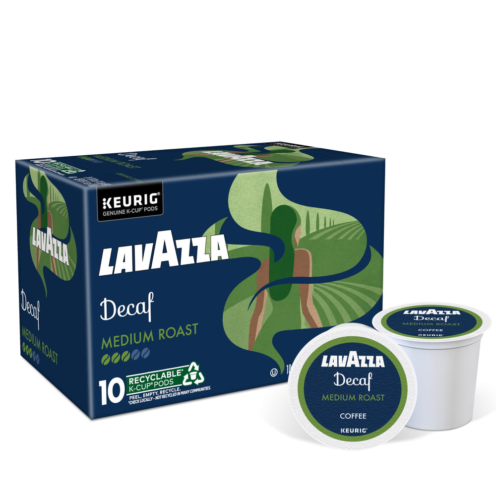 Lavazza Classico Decaf K-Cups roasted in Italy for authentic Italian character