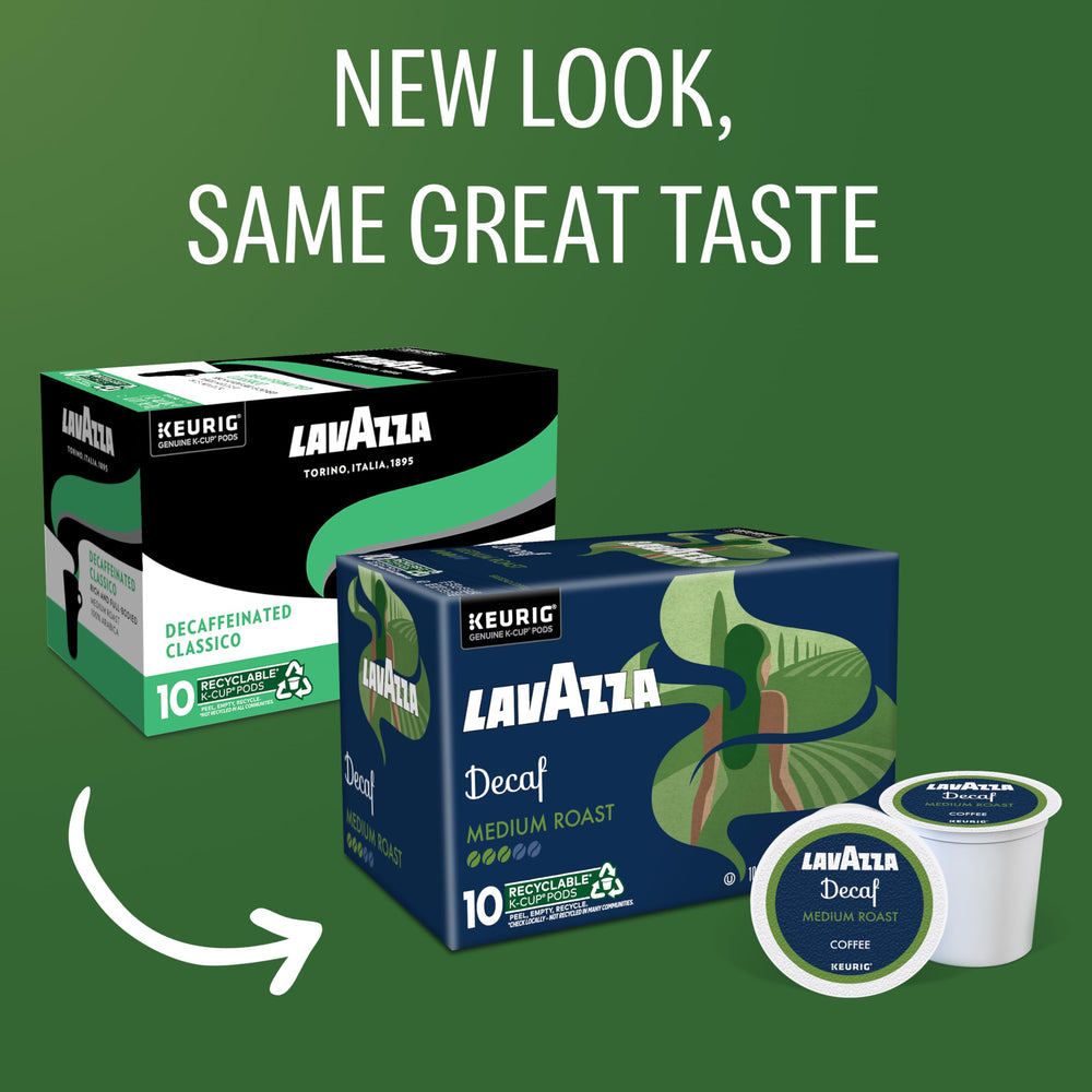 Lavazza Classico Decaf K-Cups deliver a satisfying sip