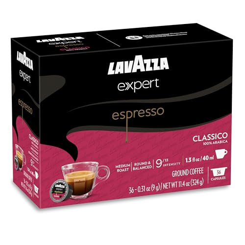 Lavazza heritage logo and 1895 tag reflecting decades of expertise.