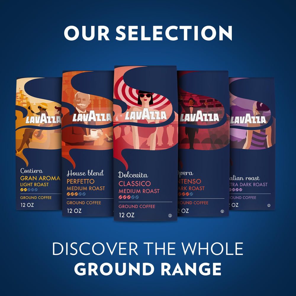 Close-up of Lavazza Costiera Gran Aroma showing floral notes and citrus hints