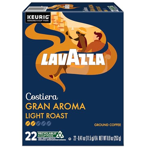 Keurig brewer with Lavazza Costiera Gran Aroma pod ready