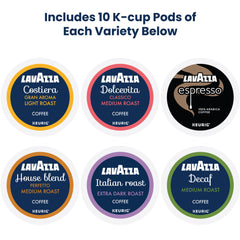Lavazza Costiera pod, a light roast option for bright mornings.