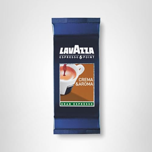 Lavazza Crema e Aroma capsules close-up highlighting bold aroma for a premium espresso ritual.