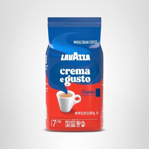 2.2 lb Lavazza Crema e Gusto bag ensures ongoing coffee supply.