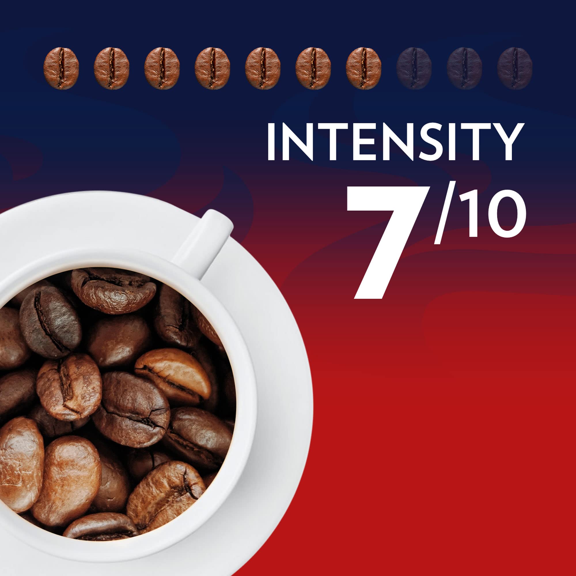 Espresso shot highlighting Lavazza Crema e Gusto crema.