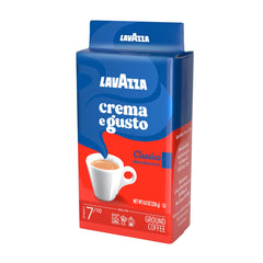 Lavazza Crema e Gusto espresso shot highlighting crema and full-bodied flavor.