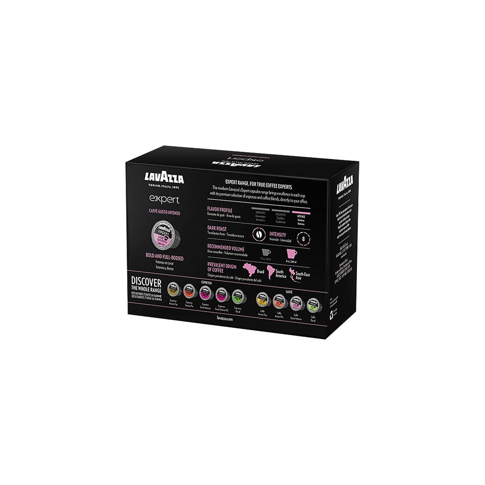 Lavazza Intenso dark roast aroma with spice and smoke notes
