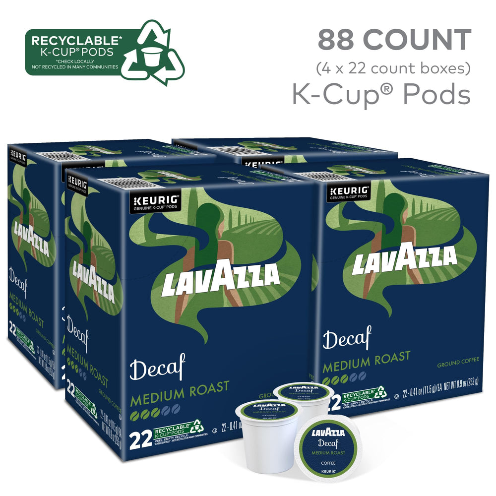 Lavazza Decaf Arabica beans blend ready for flavor