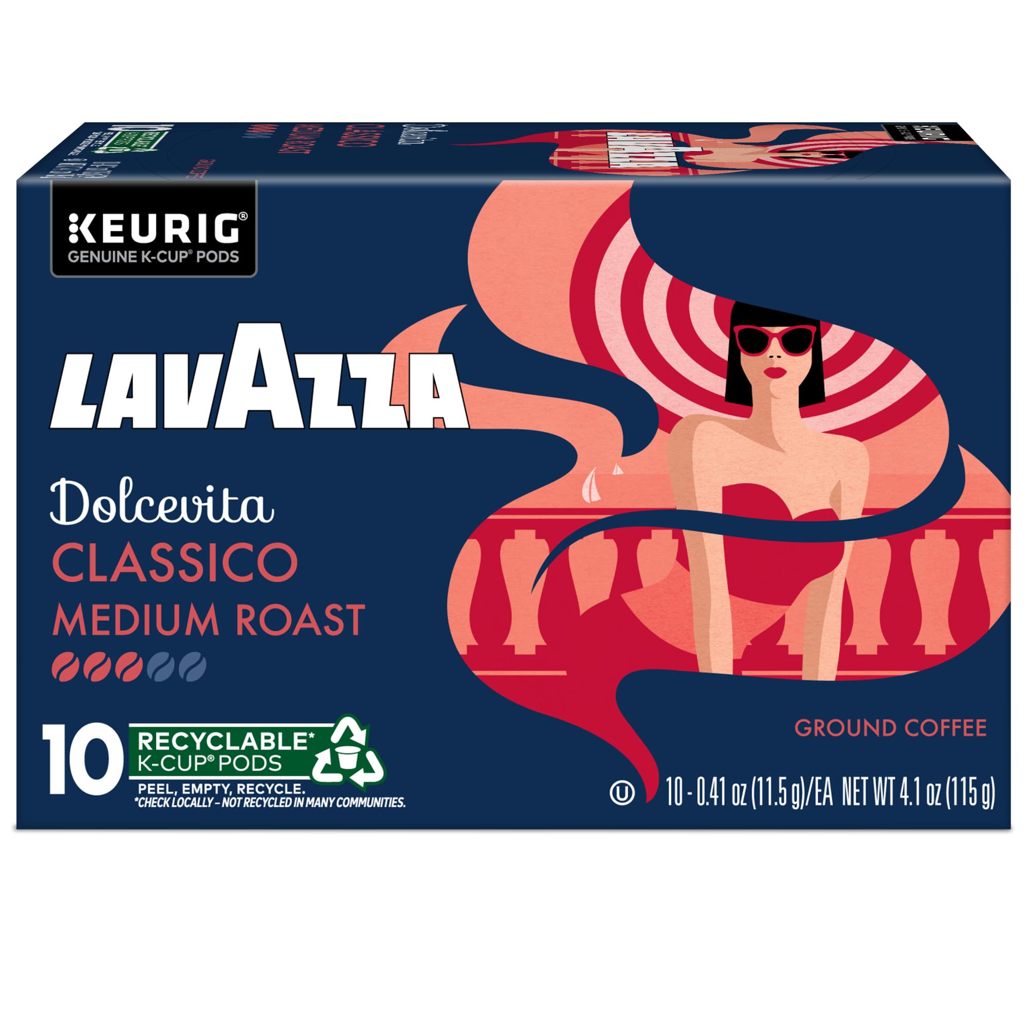 Lavazza Dolcevita Classico aroma steam rising from cup