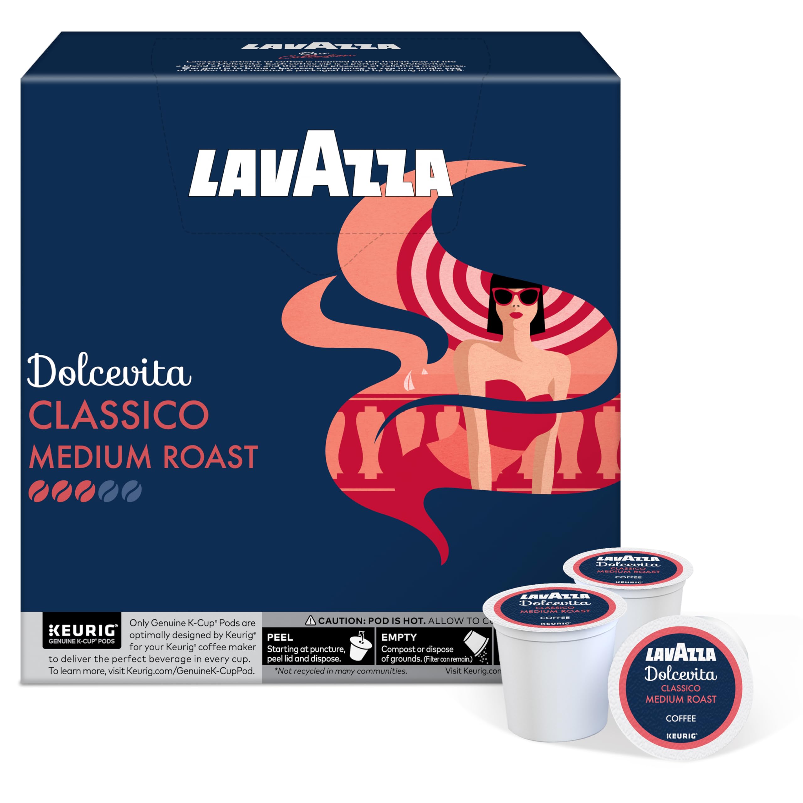 Dolcevita Classico blend of Arabica and Robusta for a balanced cup.