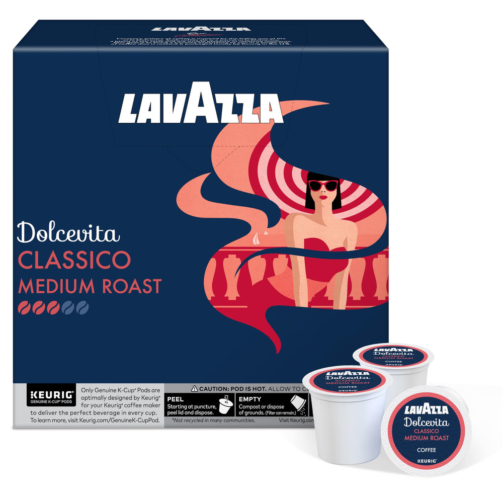 Dolcevita Classico blend of Arabica and Robusta for a balanced cup.
