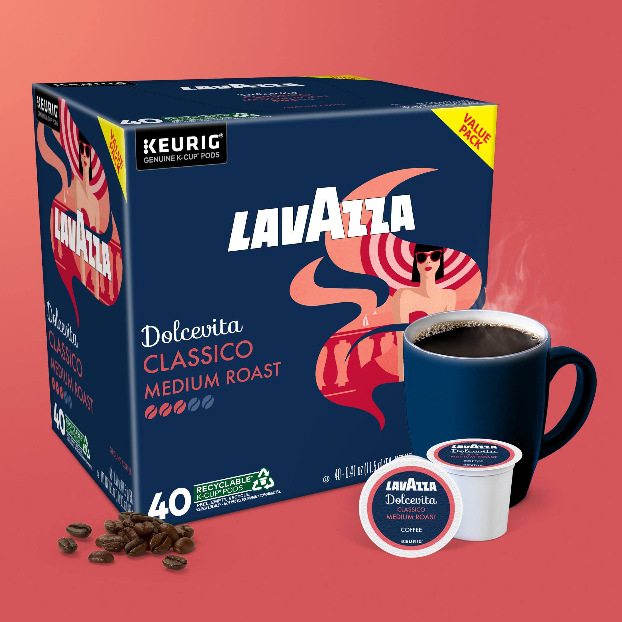 Lavazza Dolcevita Classico in a warm kitchen setting.