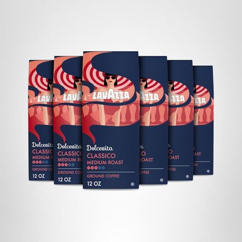 Lavazza Dolcevita Classico six-pack ground coffee display