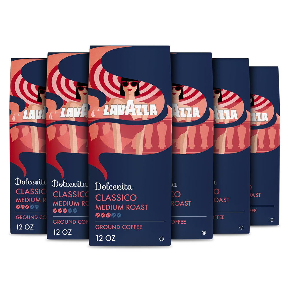 Lavazza Dolcevita Classico packaging bags shown for drip brewers